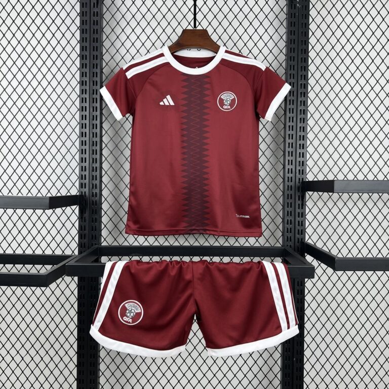 Kids Qatar 2026 World Cup Home Kit 4