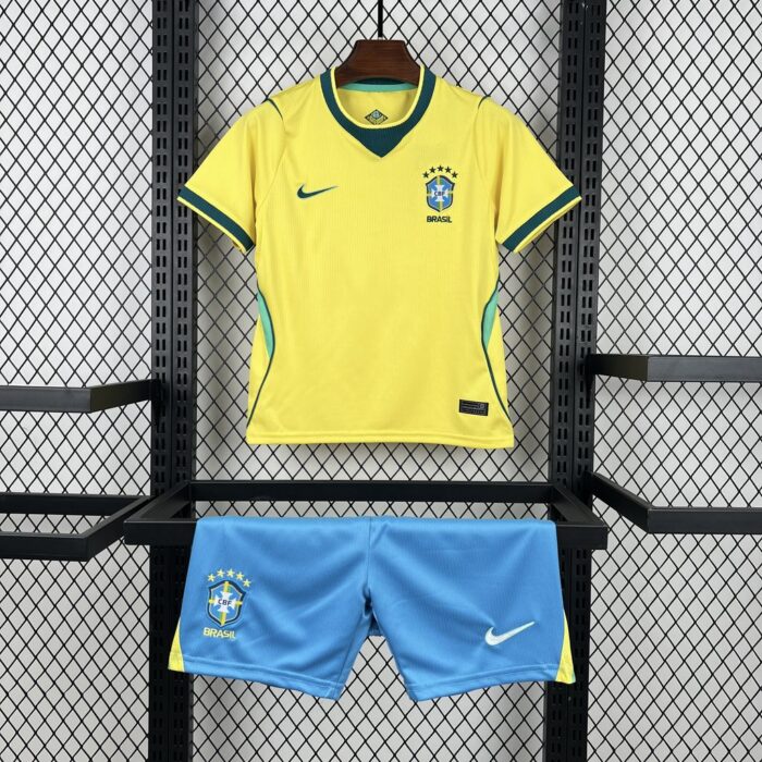 Kids Brazil 2026 World Cup Home Kit 7