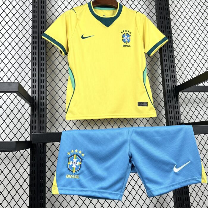 Kids Brazil 2026 World Cup Home Kit 2