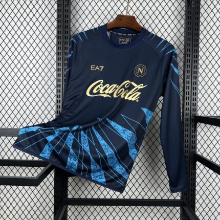 Mens Napoli 2025/26 Pre-Match Long Sleeve Jersey 7