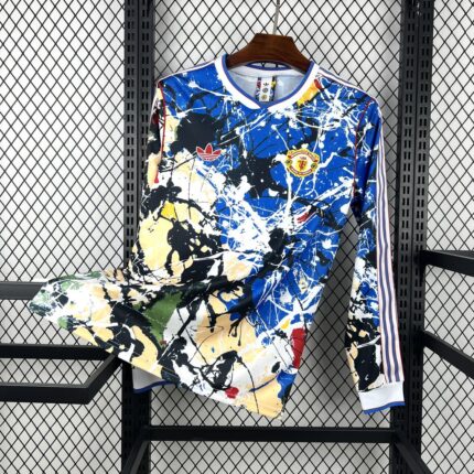 Mens Manchester United x Stone Roses 2025/26 Long Sleeve Jersey 7