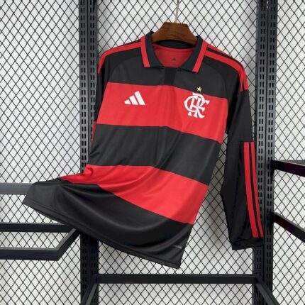 Mens Flamengo 2026/27 Home Long Sleeve Jersey 7
