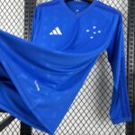 Mens Cruzeiro 2026/27 Home Long Sleeves Jersey 3