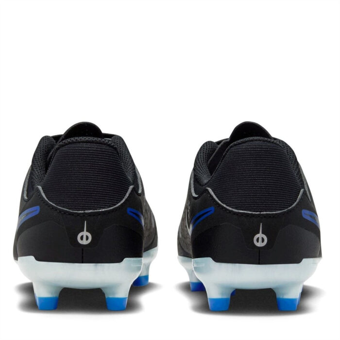 Nike Tiempo Legend 10 Junior Firm Ground Football Boots – Black/Chrome – view 5