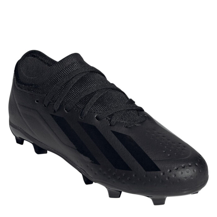 adidas X Crazyfast Junior Firm Ground Football Boots – Black/Black – view 3