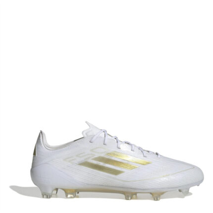 adidas F50 Firm Ground Football Boots – White/Gold/Wht