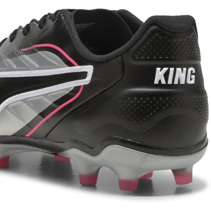 Puma Womens King Firm Ground Football Boots – Silver/Black – view 5