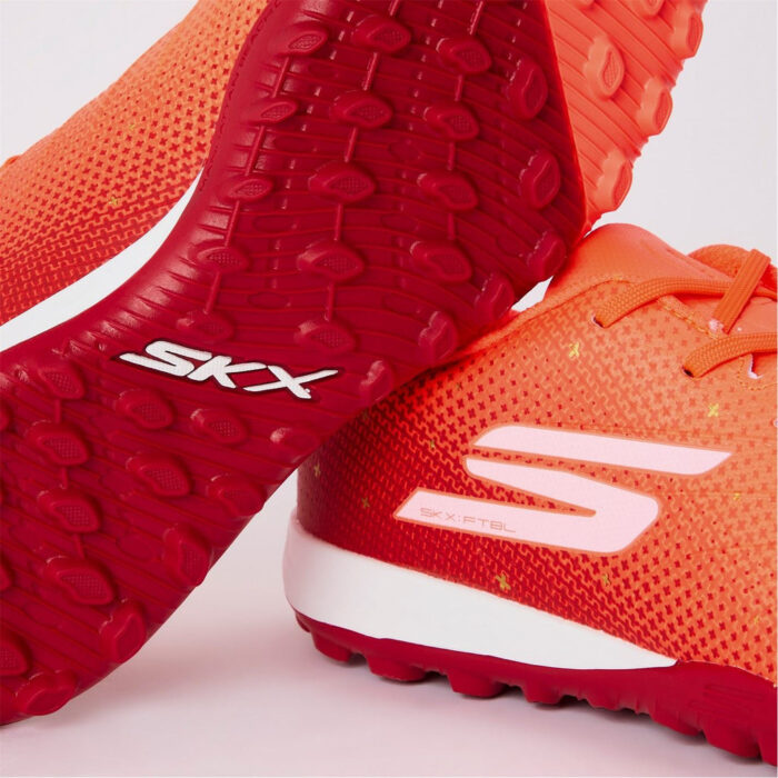 Skechers Skx_ 1 Junior Firm Ground Football Boots – Red/Gold – view 3
