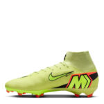 Nike Zoom Mercurial Superfly 10 Firm Ground Football Boots – Volt/Crimson – view 2
