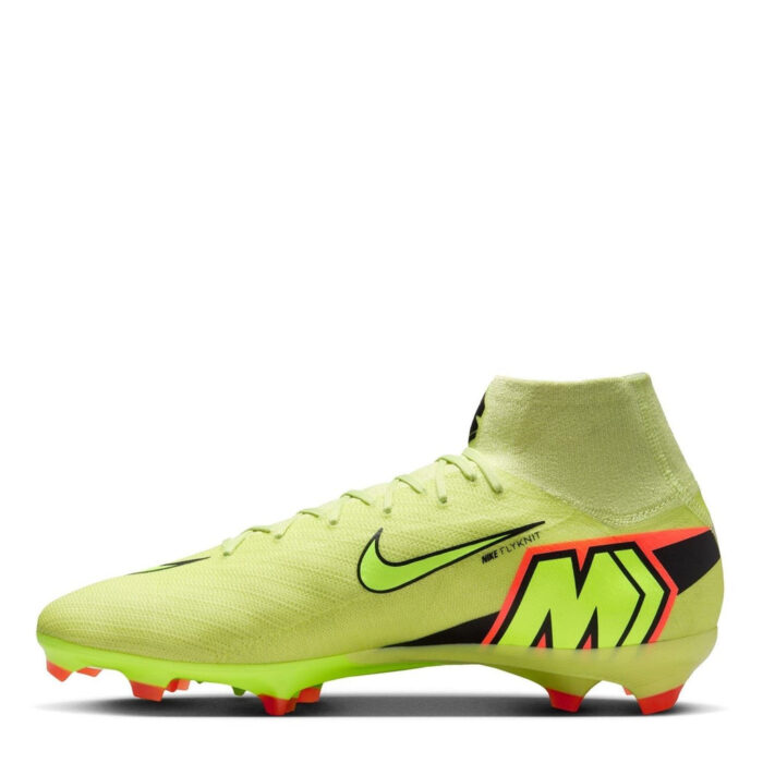 Nike Zoom Mercurial Superfly 10 Firm Ground Football Boots – Volt/Crimson – view 2