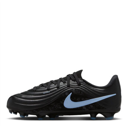 Nike Tiempo Junior Firm Ground Football Boots – Black/Blue – view 2