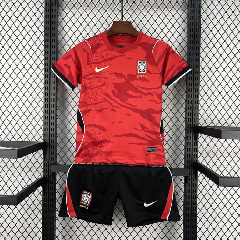 Kids South Korea 2026 World Cup Home Kit 6