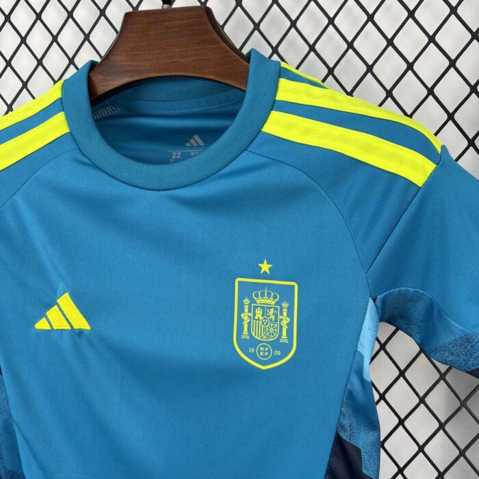Kids Spain 2026 World Cup Goalkeeper Kit 4
