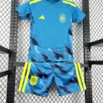 Kids Spain 2026 World Cup Goalkeeper Kit 3