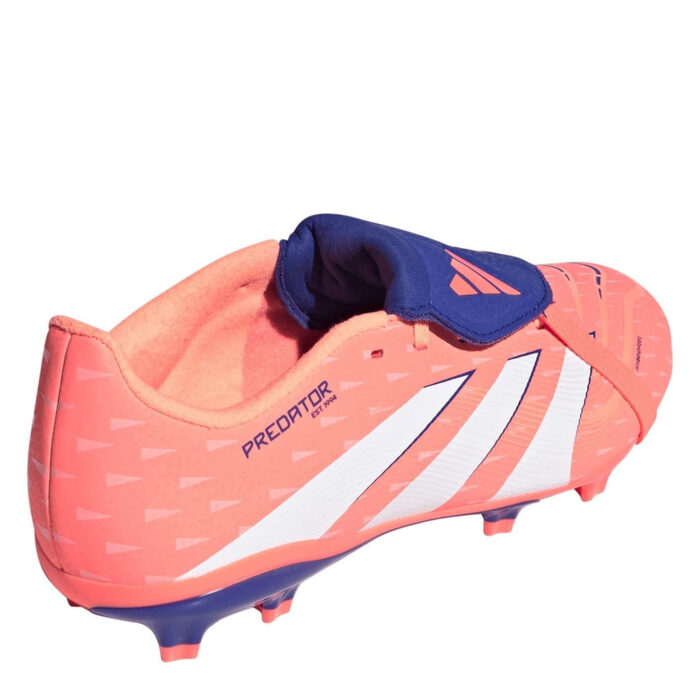 adidas Predator Junior Firm Ground Football Boots – Orange/White – view 4