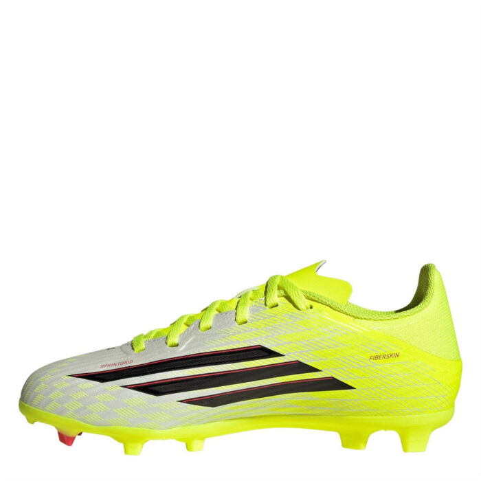 adidas F50 Junior Firm Ground Football Boots – Solar Yellow – view 2