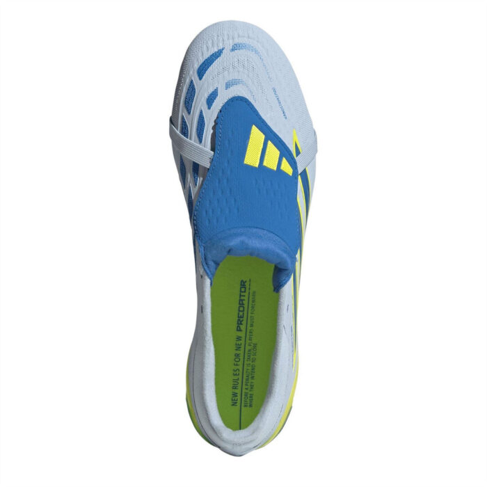 adidas Predator Firm Ground Football Boots – Blue/Yellow - Image 5