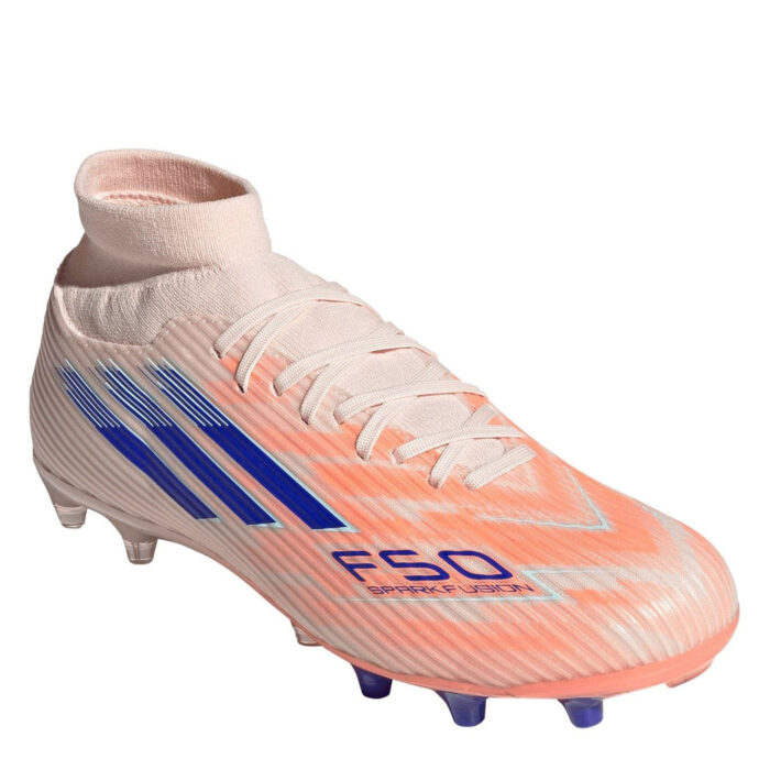 adidas Womens F50 Sparkfusion Firm Ground Football Boots – Orange/Blue – view 3