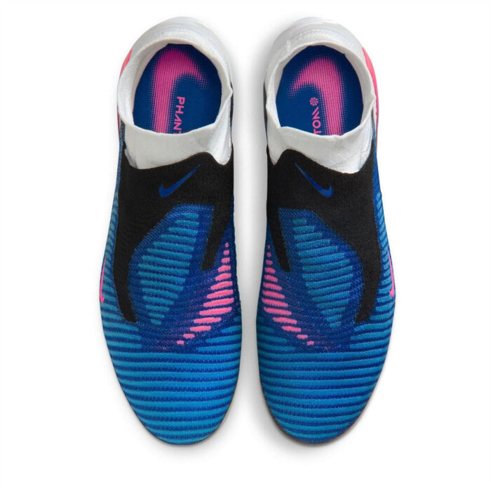 Nike Phantom High 6 Firm Ground Football Boots – Blue/Wht/Pink – view 6