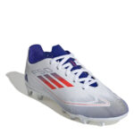 adidas F50 Junior Firm Ground Football Boots – White/Red/Blue – view 3