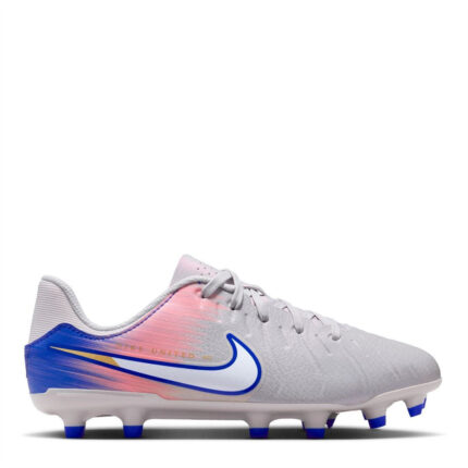 Nike Tiempo Legend 10 Junior Firm Ground Football Boots – Grey/Blue