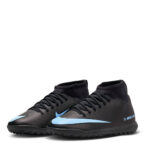 Nike Mercurial Superfly 10 Junior Turf Football Boots – Black/Black – view 4
