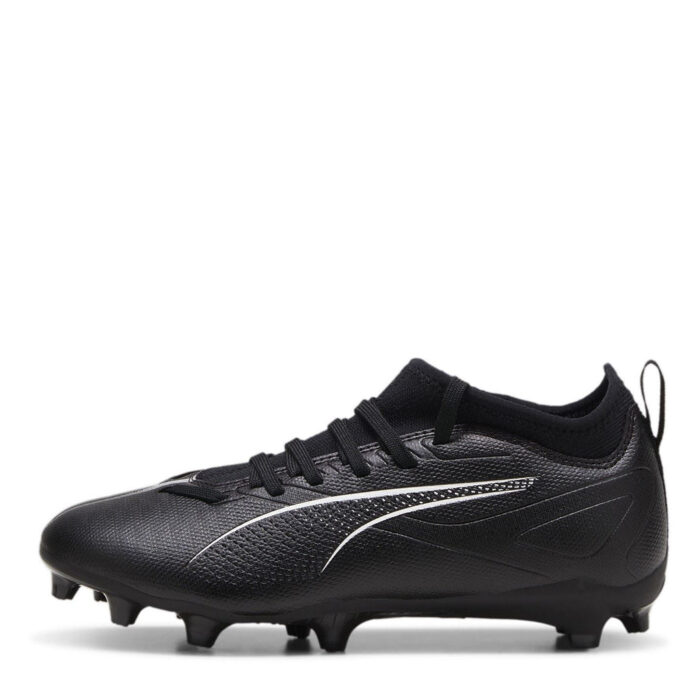 Puma Ultra Junior Firm Ground Football Boots – Black/White - Image 2