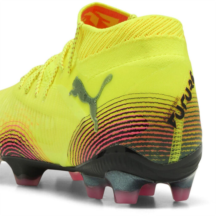 Puma Womens Future 8 Firm Ground Football Boots – Yellow/Black – view 5