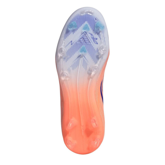 adidas F50 Junior Firm Ground Football Boots – Orange/Blue – view 6