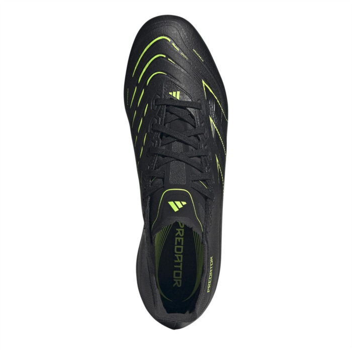 adidas Predator Firm Ground Football Boots – Black/Carbon - Image 5