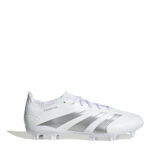 adidas Predator Firm Ground Football Boots – White/Silver