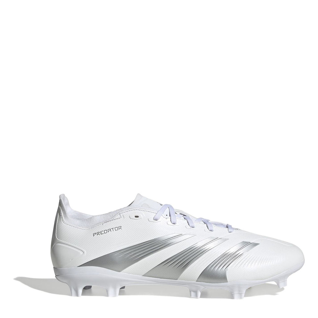 adidas Predator Firm Ground Football Boots – White/Silver adidas Predator Firm Ground Football Boots – White/Silver