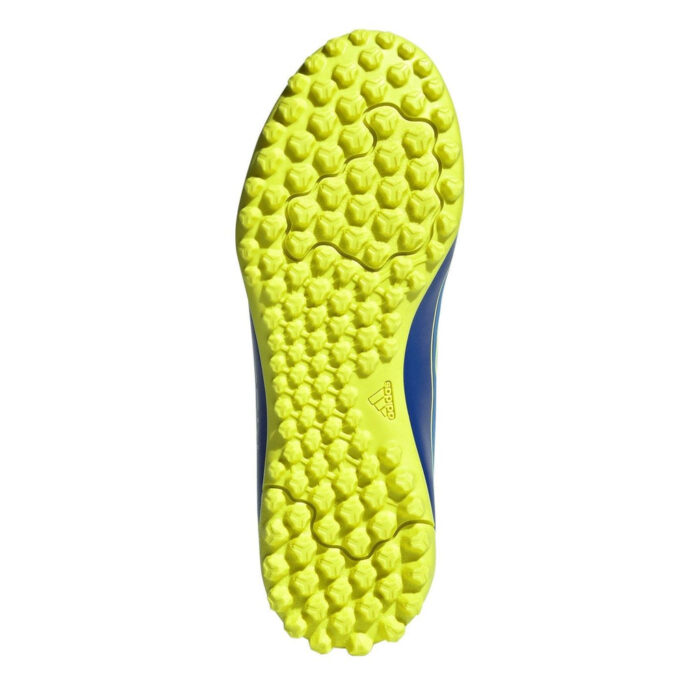 adidas F50 Messi Junior Turf Football Boots – Blue/Yellow - Image 5