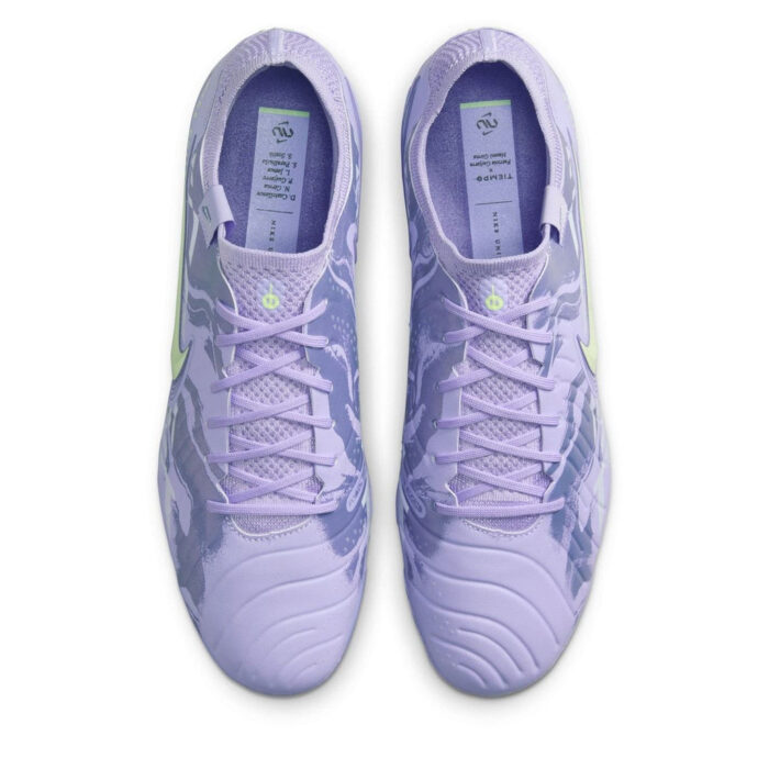 Nike Tiempo Legend 10 Firm Ground Football Boots – Purple/Volt – view 6