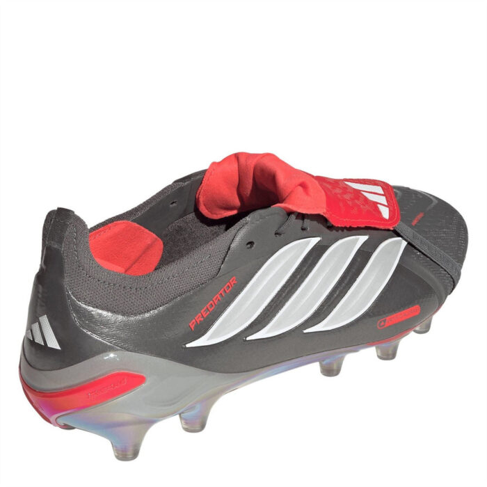 adidas Predator Artificial Ground Football Boots – Grey/Red – view 4