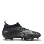 Puma Future 8 Junior Firm Ground Football Boots – Black/Green – view 4