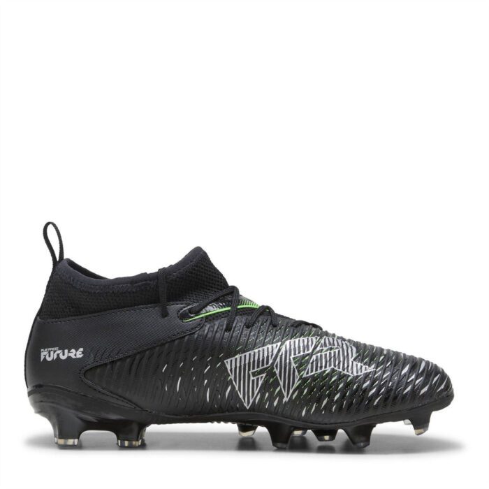 Puma Future 8 Junior Firm Ground Football Boots – Black/Green – view 4