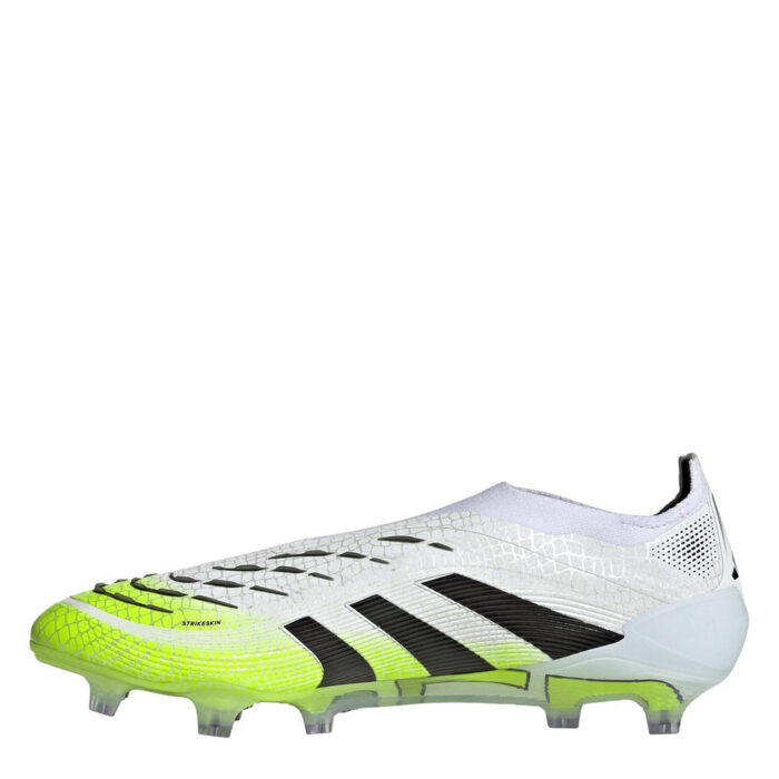 adidas Predator Firm Ground Football Boots – White/Blk/Lemon – view 2