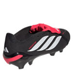 adidas Mens Predator Fold Over Tongue Firm Ground Football Boots – Black/Red - Image 4