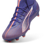 Puma Womens Ultra 5 Firm Ground Football Boots – Purple/Wht/Org – view 6