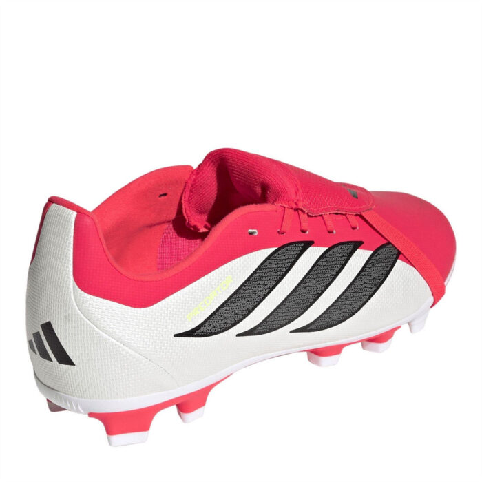 adidas Predator Fold Over Tongue Junior Firm Ground Football Boots – Red/Blk/White – view 4