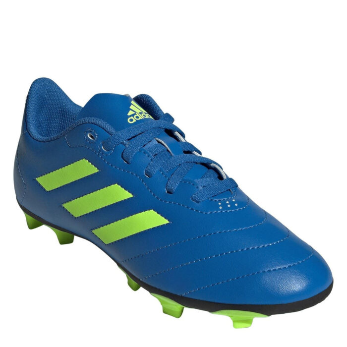adidas Goletto Viii Junior Firm Ground Football Boots – Blue/Lemon – view 3