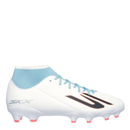 Skechers Skx.2 Firm Ground Football Boots – White/Blue – view 2