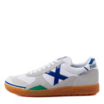 Munich Gresca Indoor Football Boots – White/Blue – view 2