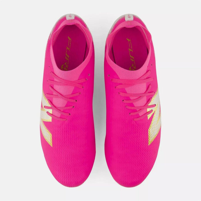New Balance Furon .3 Firm Ground Football Boots – Pink/White – view 4