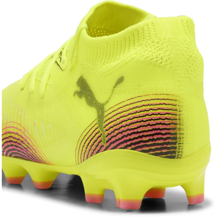 Puma Future 8 Junior Firm Ground Football Boots – Yellow/Black – view 5