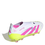adidas Predator Firm Ground Football Boots – White/Pink – view 4