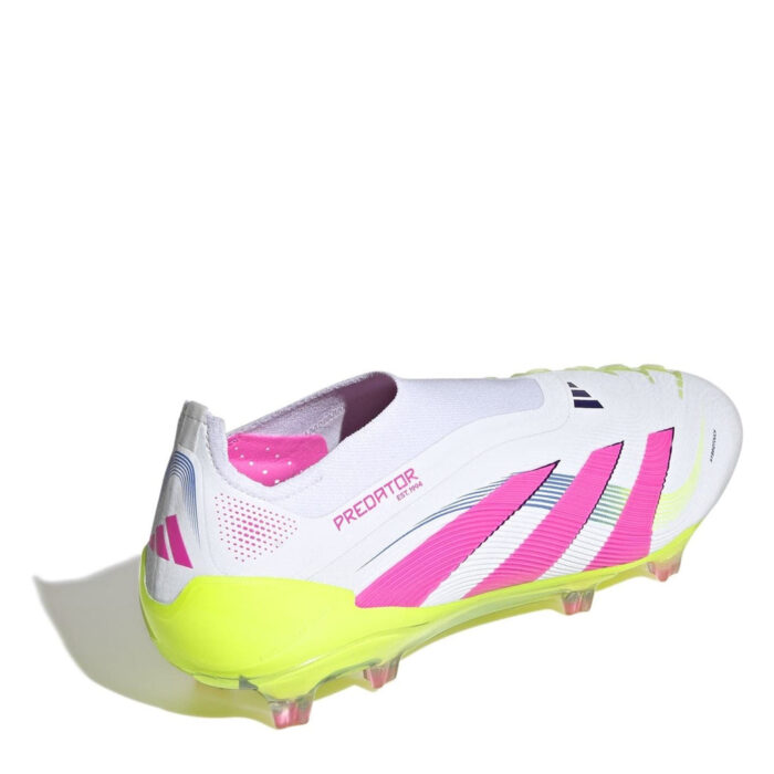 adidas Predator Firm Ground Football Boots – White/Pink – view 4