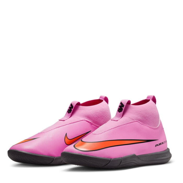 Nike Mercuial Superfly 10 Junior Indoor Football Boots – Pink/Black – view 2