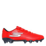 Skechers Razor Firm Ground Football Boots – Red/Black – view 3